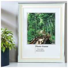 Фоторамка пластик 30х40 см "Светлая бирюза и сливки" 46,8х36,8х2 см 5037766 Сима ленд