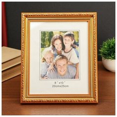 Фоторамка пластик 20х25 см "Сальвадор" золото 29х24х1,8 см 4780967 Сима ленд