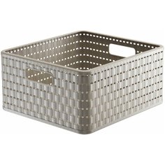 Корзина для хранения Rotho Country 14 л капучино