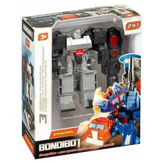 Трансформер 2в1 BONDIBOT робот-танк, метал. детали, быстрая трансформация, Bondibon BOX 22x10x27 cм,