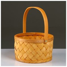 Корзина плетеная, секвойя, 20x12/26,5 см, натуральный 5413429 Сима ленд