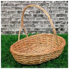 Корзина «Карина», №1, дно:16×24 см, верх:30×24 см, H=7/27 см, лоза 3426305 Сима ленд