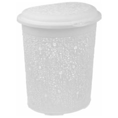 Корзина для белья КРУЖЕВО 50л Белый 1379970 Idea (М Пластика)