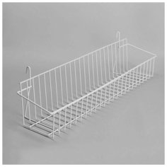 Корзина на сетку, 600*160 мм, цвет белый 2472559 Сима ленд