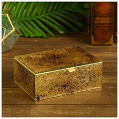 Шкатулка "Сафия" стекло 18,5х13х6,5 см 4519522 Сима ленд