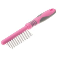 Расческа DeLIGHT ROSE c вращающимися длинными зубьями, 24 зуба