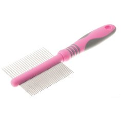 Расческа DeLIGHT ROSE с "кольцами" двухсторонняя