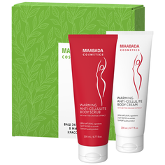 Maabada / Подарочный набор "Активное похудение HOT", горячий скраб 200мл и жиросжигающий крем для тела 200мл