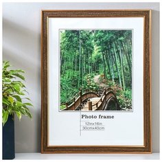 Фоторамка пластик 30х40 см "Горький шоколад с карамелью" 43,4х33,5х2 см 5037788 Сима ленд