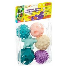 Игрушка развивающая Сенсорные мячики Bondibon «КАК трогательно!», комета, 6 шт.,PVC