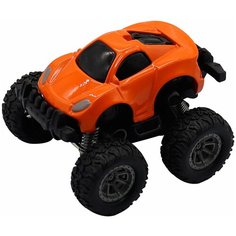 Машинка-мини гоночная die-cast, фрикционная, рессоры, оранжевая Funky toys FT61030