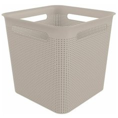 Корзина для хранения Rotho Brisen квадратная 18 л 29,1*29,1*28,1 капучино