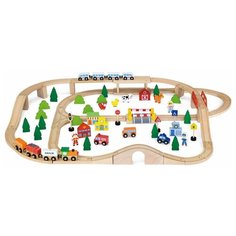 Набор игровой "Железная дорога", 90 деталей Viga