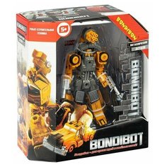 Трансформер 2в1 BONDIBOT робот-строит. техника (бетономешалка), метал. детали, Bondibon BOX 21,5x24,