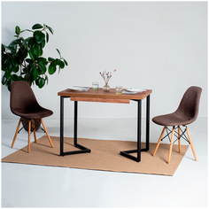 Стол-консоль Millwood "Лондон loft - дуб табачный крафт", 1000/1400х600х760 мм