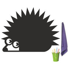 Магнитная меловая доска Doski4you "Ежик" для рисования на холодильник, комплект / детская грифельная мел