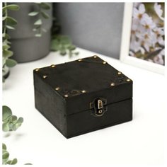 Шкатулка дерево "Средневековье" квадрат 6,5х11х11 см 2533814 Сима ленд