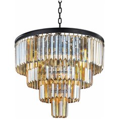 Дизайнерская люстра Mak-interior Odeon 3 rings amber