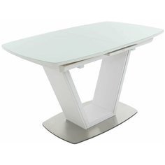 Стол обеденный раздвижной Аврора Севилья белый, 130х80х76 см