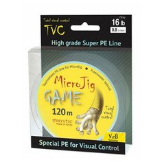 Шнур PE MYSTIC MicroJig GAME 120m (MMJG12006 (120 м 0,13мм) )