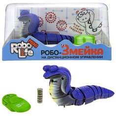 Интерактивная игрушка 1Toy Робо-Змейка, на ИК-пульте, синяя (Т18752)