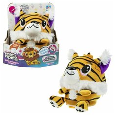 Интерактивная игрушка 1Toy Тигр, плюшевый, повторюшка, 14 см, реагирует на прикосновение (Т19949)