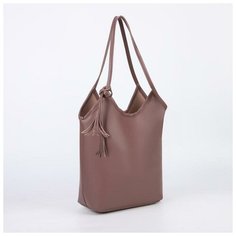 Сумка жен Долорис, 26*12*37, отд на кнопке, пудра 5306067 Сима ленд