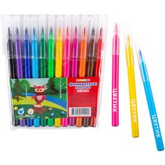 Цветик / Фломастеры-кисточки, 12 цветов, ЗХК Невская палитра