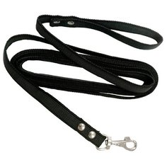 Поводок 0480ч капрон прорезиненный 25 мм длина 3 м черный Zo Oexpress