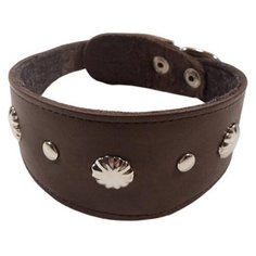 Ошейник 0538к 1сл камбала длина до 35 см фетр коричневый Zo Oexpress