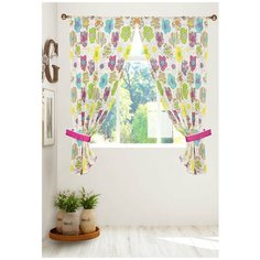 Тюль для кухни галант мультиколор арт. 2720183 (130х180 см 1 шт)