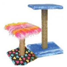 38101 когтеточка с полкой джут 35*35*50 см Zo Oexpress