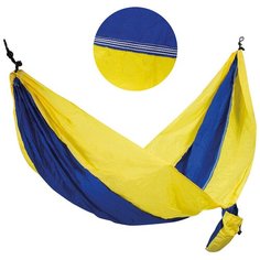 Гамак полотняный (нейлон) повыш. Прочности HAM-16 280 Х 140 СМ, С карабинами "ECOS"