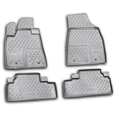 Коврики в салон LEXUS RX350 2009-2012, 4 шт. (полиуретан, серые) Element