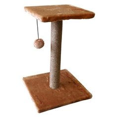 38102 когтеточка с полкой джут 45*45*65 см Zo Oexpress