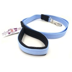 Поводок 5122г fresh line 25 мм капрон, мягкая ручка с сеткой длина 2м голубой новинка Zo Oexpress