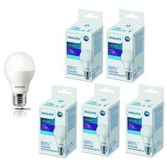 Лампа светодиодная Philips 11W E27 6500К Ecohome LED Bulb 1PF набор 5шт
