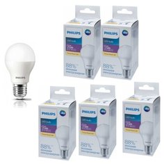 Лампа светодиодная Philips 9W E27 3000К Ecohome LED Bulb 1PF набор 5шт