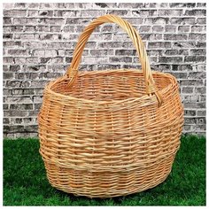 Корзина «Грибная», №4, 38×32×42 см, 15 л, ручное плетение, лоза 3426249 Сима ленд