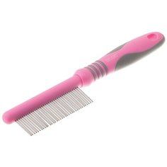 Расческа DeLIGHT ROSE c вращающимися длинными зубьями, 37 зубьев