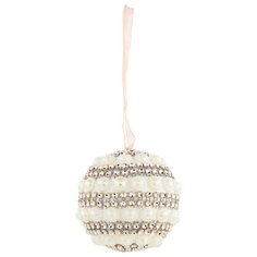 Елочное украшение шар жемчугом цвет: rose gold диаметр 8 см Lefard (860-1010)