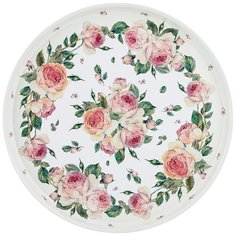 ПОДНОС СЕРВИРОВОЧНЫЙ AGNESS ПИОНЫ 33*2,1 СМ