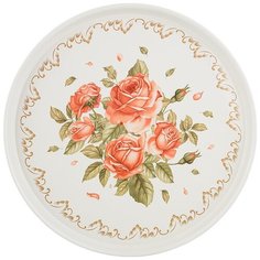 ПОДНОС СЕРВИРОВОЧНЫЙ AGNESS КОРЕЙСКАЯ РОЗА 33*2,1 СМ