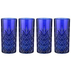 Pasabahce Набор стаканов Timeless 4 шт, 295 мл Лазурит