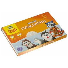 Пластилин Мульти-Пульти Енот на Аляске 16 цветов (ДП_10236)