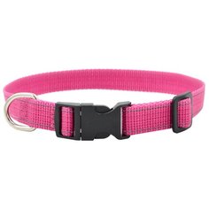 Ошейник 5314м fresh line 20 мм капрон, светоотражающая нить, фастекс длина 35-55 см малиновый новинка (10 шт) Zo Oexpress