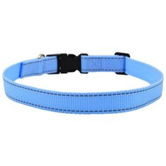 Ошейник 5313г fresh line 15 мм капрон, светоотражающая нить, фастекс длина 25-40 см голубой новинка Zo Oexpress