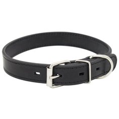 Ошейник 0605ч 2сл 14 мм строченый длина до 35 см черный (2 шт) Zo Oexpress