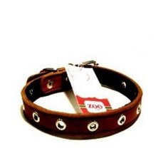 Ошейник 0525к 1сл 18 мм фетр блочка длина до 42 см коричневый (2 шт) Zo Oexpress