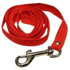 Поводок 0410к капрон узкий 15 мм длина 1,5 м красный Zo Oexpress